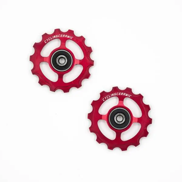 Älä Missaa Cycling Ceramic Narrow Hihnapyörät 14T - Punainen