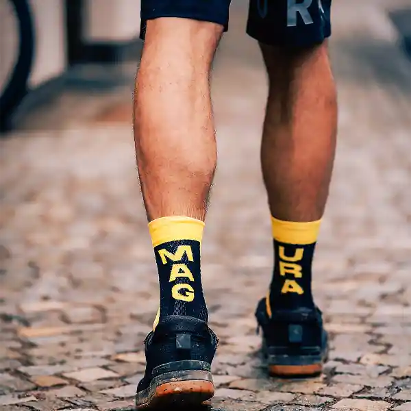 Bestseller Magura Sport Pyöräilysukat Keltainen/Musta Yellow/Black
