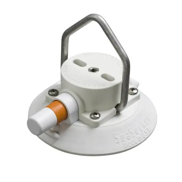 Turvallinen Maksu SeaSucker Imukuppi 4.5" Sisältyy. D-Rengas -. Teline - Valkoinen