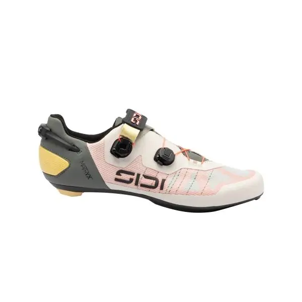 Viimeinen Mahdollisuus Sidi Wire 3 Pyöräilykengät Hiekka/Fluo Koralli - 40,5