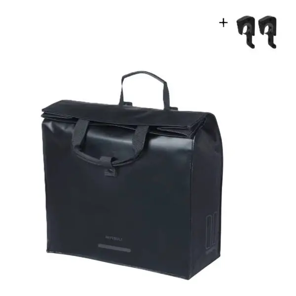 Pakollinen (Must-Have) Basil Urban Load Pro MIK Hooks Polkupyörä Ostaja 15-20L - Musta