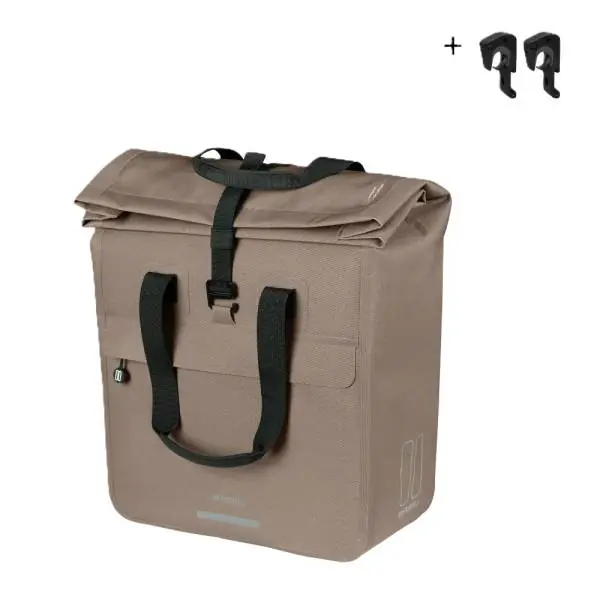 Basil Urban Dry Neo Polkupyörä Ostaja MIK Hooks 23-26L - Ruskea Tarjoushinta