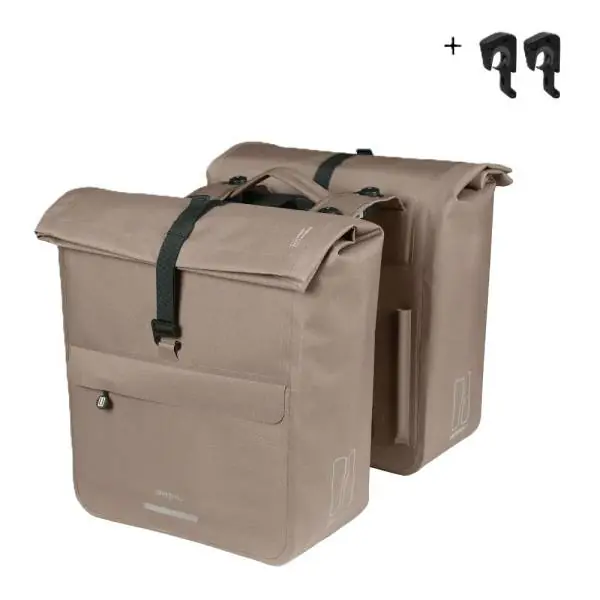 Sertifioitu Basil Urban Dry Neo MIK Kaksois Laukku 46-52L - Sage Ruskea