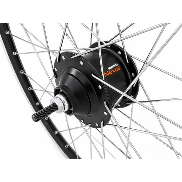 Viikonlopputarjous Shimano Nexus Takapyörä 28" 8S Vannejarru - Musta