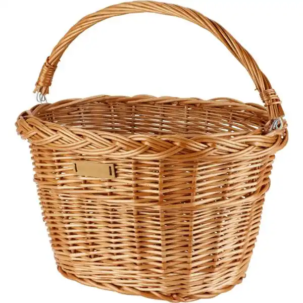 Basil Denver Polkupyörän Kori 22L Rattan Soikio - Luonnollinen Lähetetään Heti
