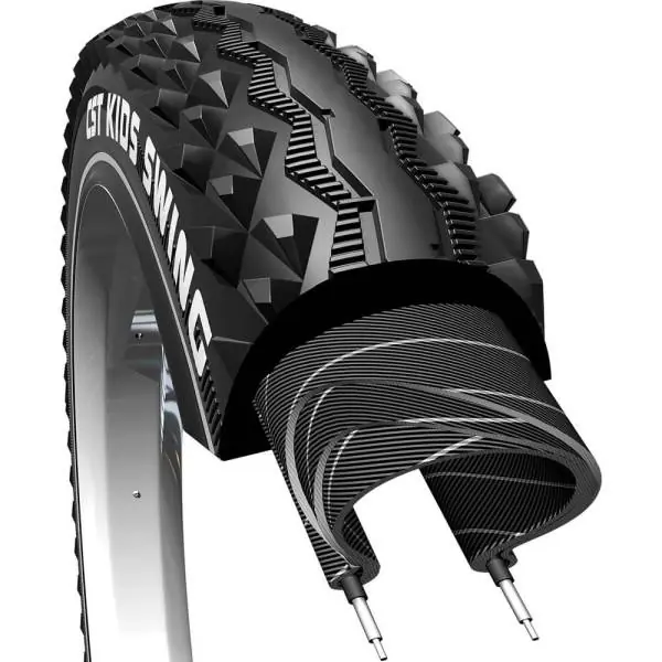 Bestseller CST Polkupyörän Rengas 24x1.95 MTB Musta Heijastava Swing