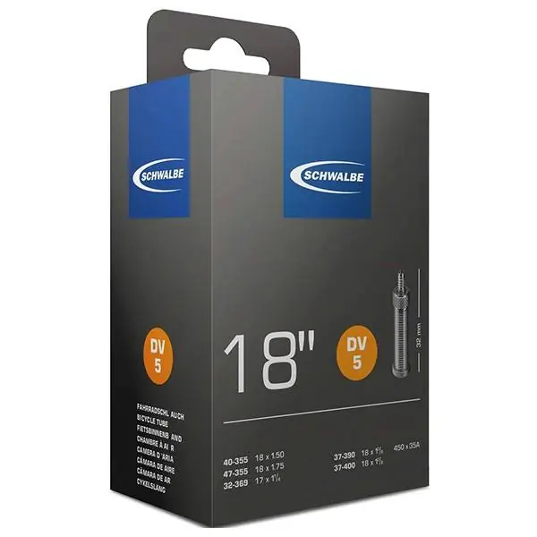 Aito Schwalbe (DV5) Polkupyörä Sisäkumi 18 std Dunlop Venttiili