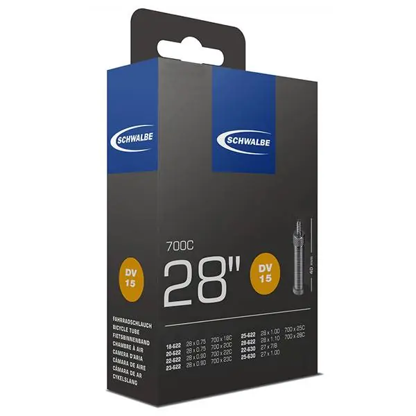 Schwalbe (DV15) Polkupyörä Sisäkumi 28 Kapea Dunlop Venttiili Pikatoimitus