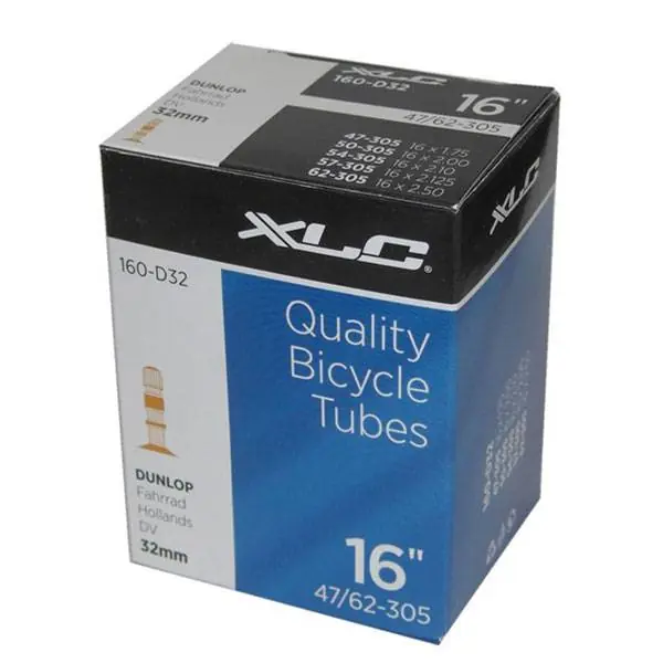 XLC Polkupyörä Sisäkumi 16 x 1.75 Dunlop Venttiili 32mm Tilaa Heti