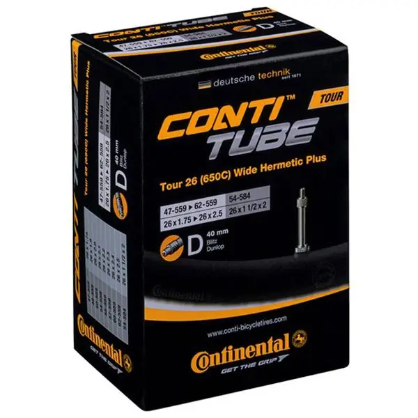 Pikatoimitus Continental Leveä Hermetic Sisäkumi 26x2 Dunlop Venttiili