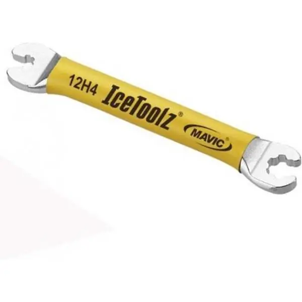 Loppuunmyynti IceToolz 12H4 Pinna-Avain Mavic 7/9mm - Keltainen/Hopea