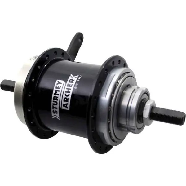 Asiakkaiden Suosikki Sturmey Archer Takanapa Duomatic 2 Nopeus 36 Reikä Musta