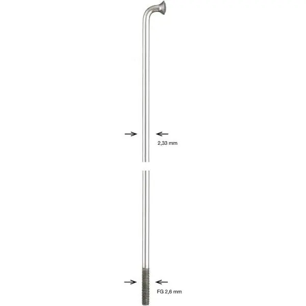 Aito Alpina Pinna 13 Ø2.34mm Inox + Nippa 296mm (100)