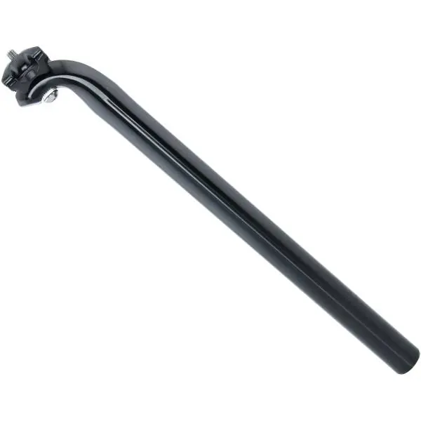 Kalloy Satulatolppa 400 x Ø28.6mm Kiillotettu - Musta Turvallinen Maksu
