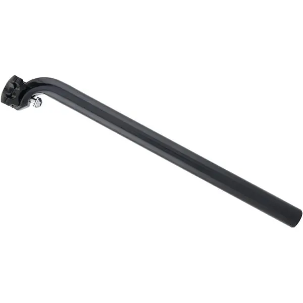 Kalloy Satulatolppa 400 x Ø26.6mm Kiillotettu - Musta Halpa