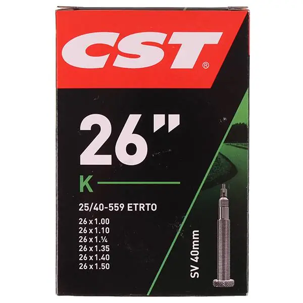 Nopea Toimitus CST Sisäkumi 26 x 1.0 - 1.50 - 40mm Presta-Venttiili