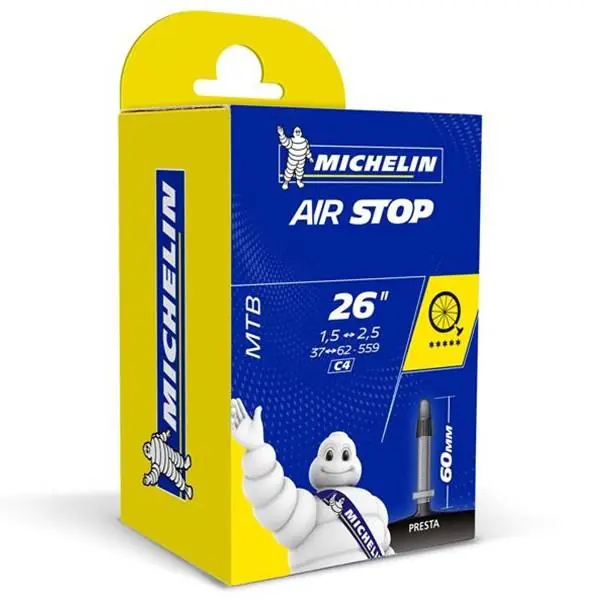 Alennettu Michelin Sisäkumi 26 x 1.50 - 26 x 2.50 Airstop C4 60mm Pv