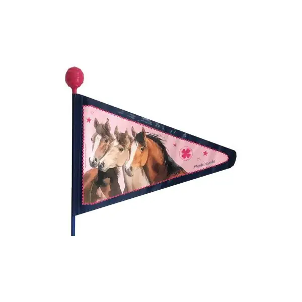 Suoraan Valmistajalta Bike Fashion Turvalippu Paarden Vrienden 2-Osat 175cm