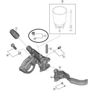 Älä Missaa Shimano ilmausruuvi ja o-rengas M5x4.7